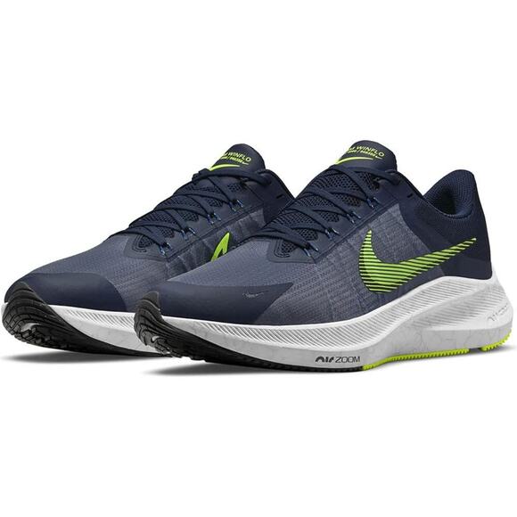 Nike Zoom Winflo 8 Midnight Navy Volt White Men's size 9 Running